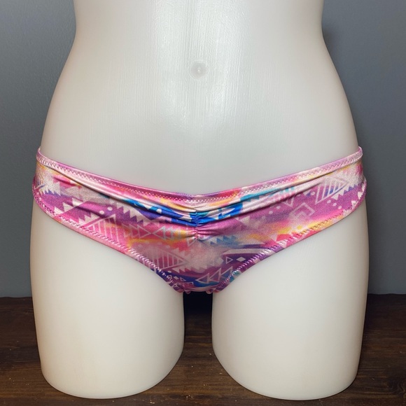 PINK Victoria’s Secret Aztec Print Bikini Bottoms - Picture 2 of 5